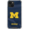 University of Michigan Blue Jersey iPhone 13 Mini Clear Case
