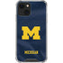 University of Michigan Blue Jersey iPhone 13 Mini Clear Case
