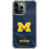 University of Michigan Blue Jersey iPhone 13 Pro Max Clear Case