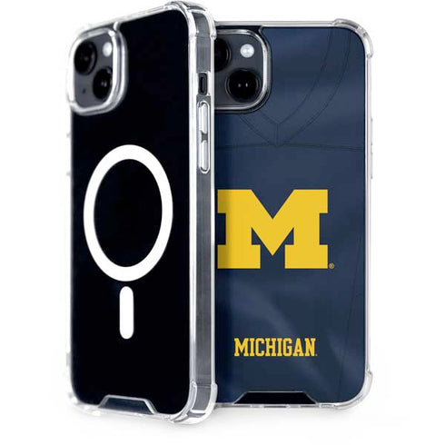 University of Michigan Blue Jersey iPhone 14 MagSafe Case