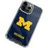 University of Michigan Blue Jersey iPhone 14 Pro Clear Case