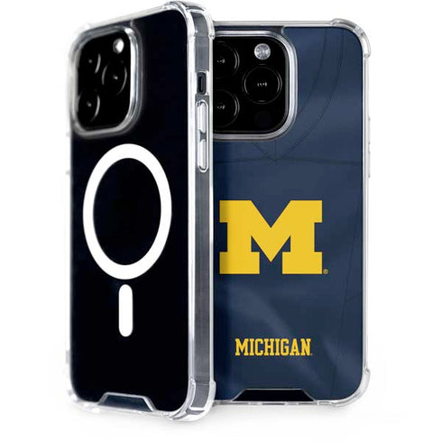 University of Michigan Blue Jersey iPhone 14 Pro MagSafe Case