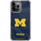 University of Michigan Blue Jersey iPhone 14 Pro Max Clear Case