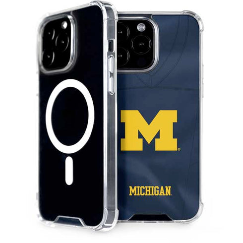 University of Michigan Blue Jersey iPhone 14 Pro Max MagSafe Case