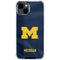 University of Michigan Blue Jersey iPhone 15 Plus Clear Case