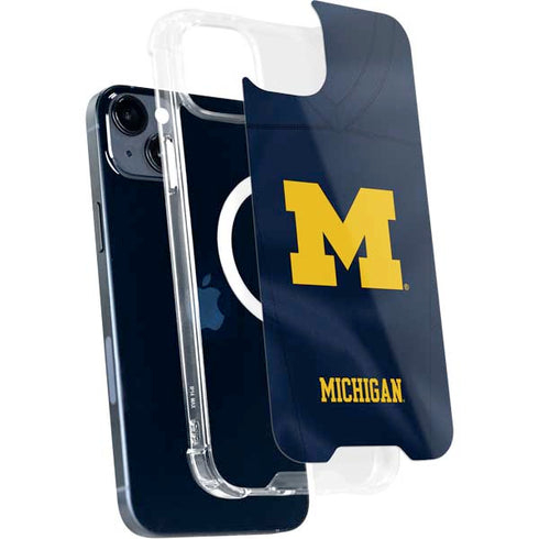 University of Michigan Blue Jersey iPhone 15 Plus MagSafe Case