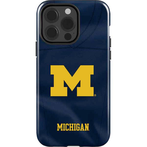 University of Michigan Blue Jersey iPhone 15 Pro Impact Case