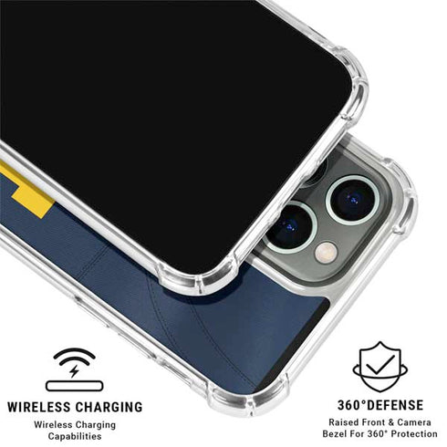 University of Michigan Blue Jersey iPhone 15 Pro Max Clear Case