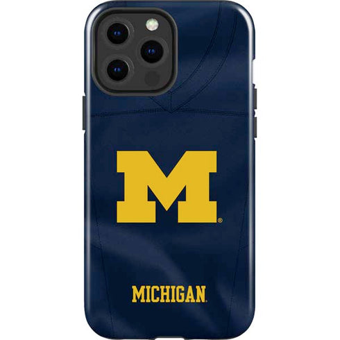 University of Michigan Blue Jersey iPhone 15 Pro Max Impact Case