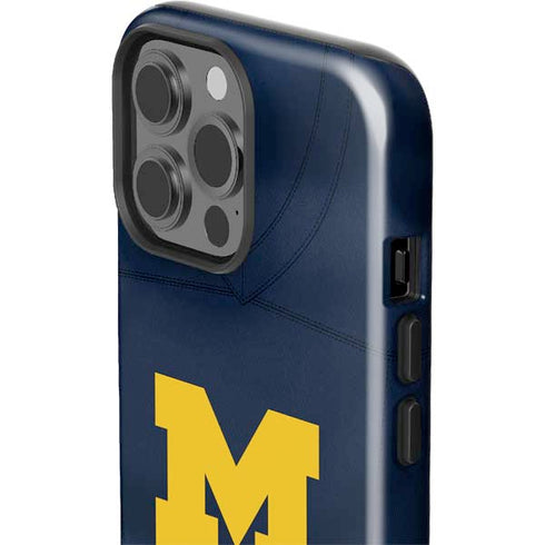 University of Michigan Blue Jersey iPhone 15 Pro Max Impact Case