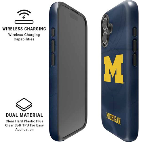 University of Michigan Blue Jersey iPhone 16 Magsafe Impact Case