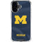 University of Michigan Blue Jersey iPhone 16 Plus Clear Case