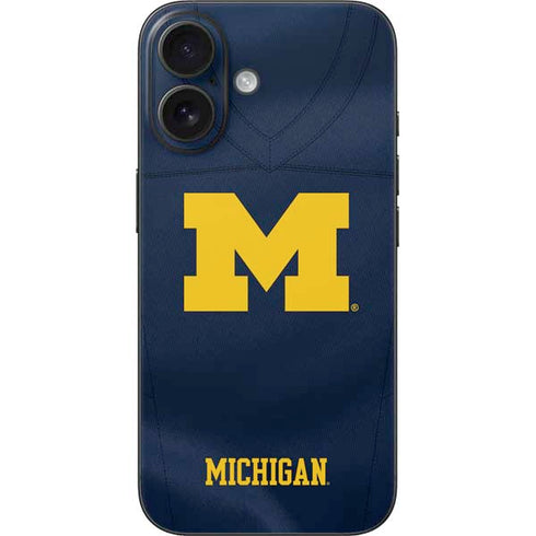 University of Michigan Blue Jersey iPhone 16 Skin