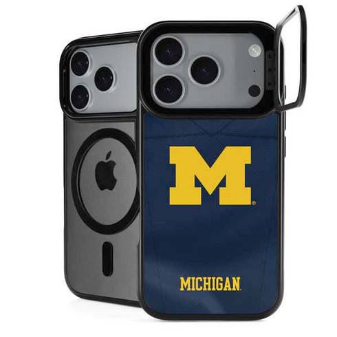 University of Michigan Blue Jersey iPhone 18 Pro Kickstand Case