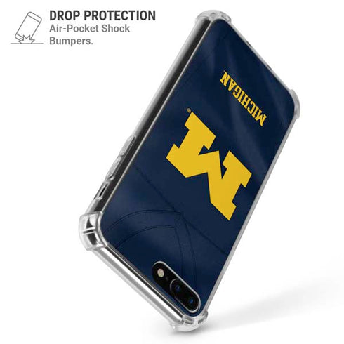 University of Michigan Blue Jersey iPhone 7/8 Plus Clear Case