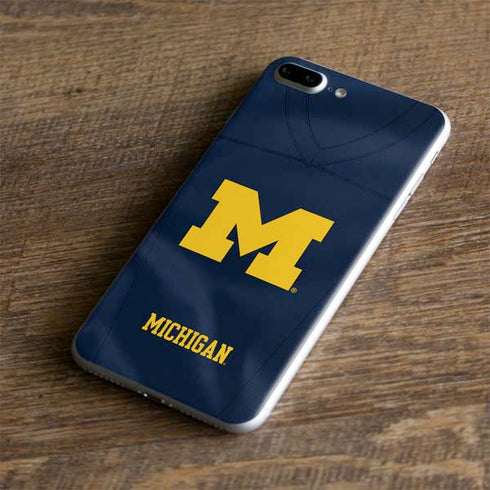 University of Michigan Blue Jersey iPhone 8 Plus Skin