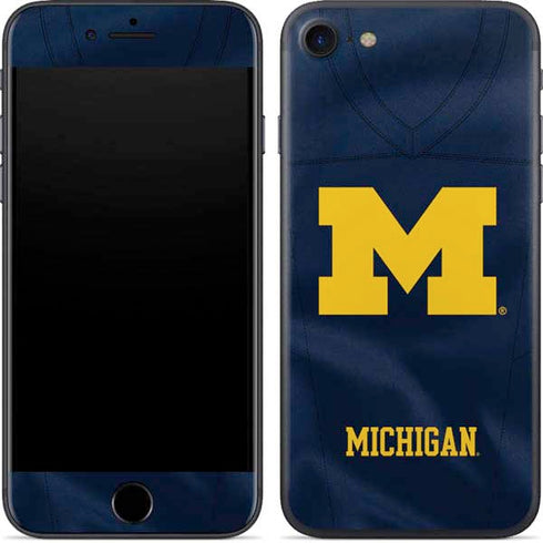 University of Michigan Blue Jersey iPhone 8 Skin