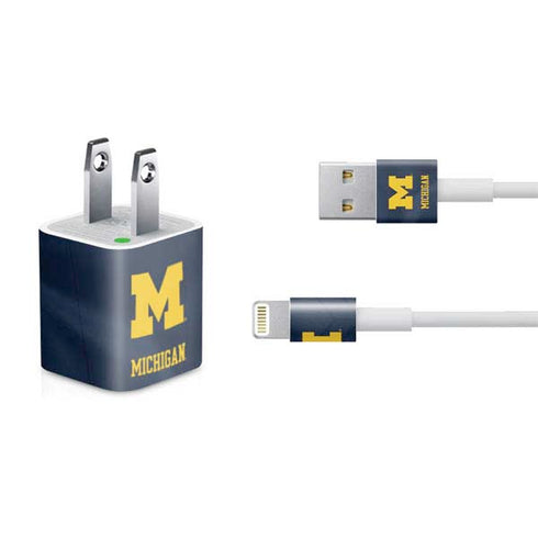 University of Michigan Blue Jersey iPhone Charger (5W USB) Skin