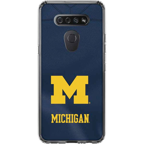 University of Michigan Blue Jersey LG K51/Q51 Clear Case