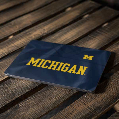 University of Michigan Blue Jersey Apple MacBook Air Skin