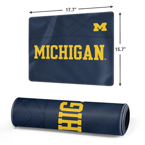 University of Michigan Blue Jersey Gaming Mouse Pad