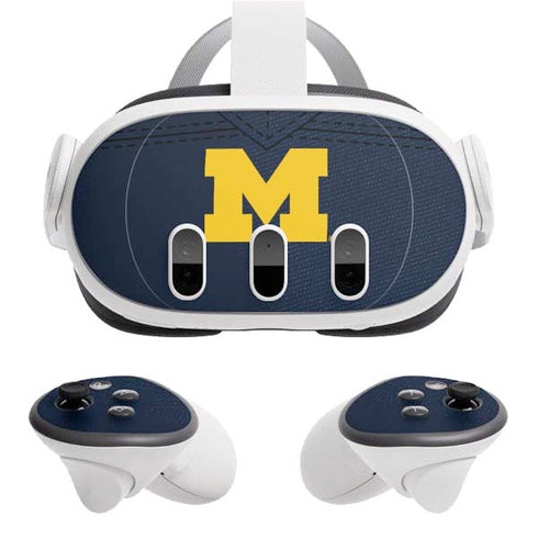 University of Michigan Blue Jersey Meta Quest 3 Skin