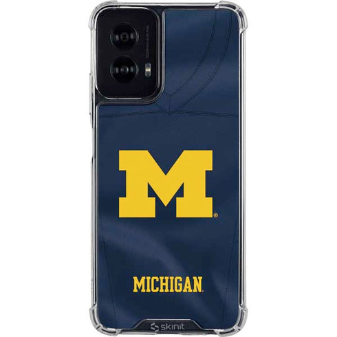 University of Michigan Blue Jersey Moto G Power 5G (2024) Clear Case