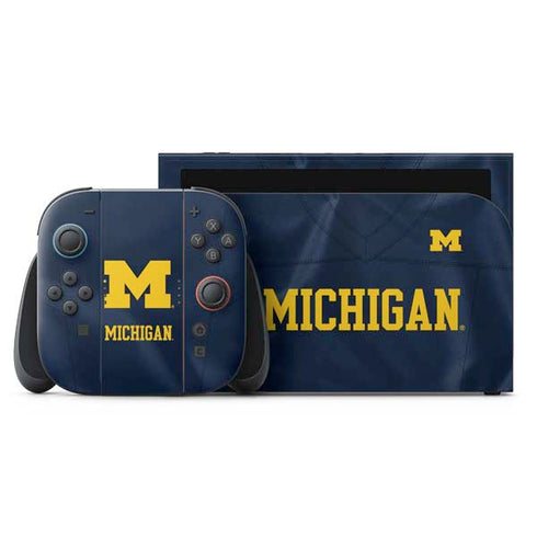 University of Michigan Blue Jersey Nintendo Switch 2 (2025) with Joy-Con Skin