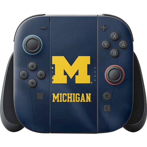 University of Michigan Blue Jersey Nintendo Switch 2 (2025) Joy-Con Controller Skin