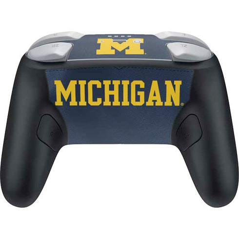 University of Michigan Blue Jersey Nintendo Switch 2 (2025) Pro Controller Skin