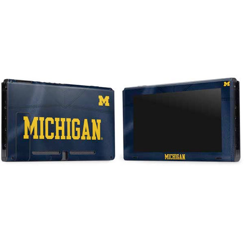 University of Michigan Blue Jersey Nintendo Switch Bundle Skin