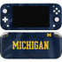 University of Michigan Blue Jersey Nintendo Switch Lite Skin