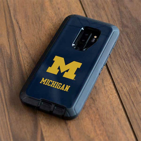 University of Michigan Blue Jersey Otterbox Defender Galaxy Skin