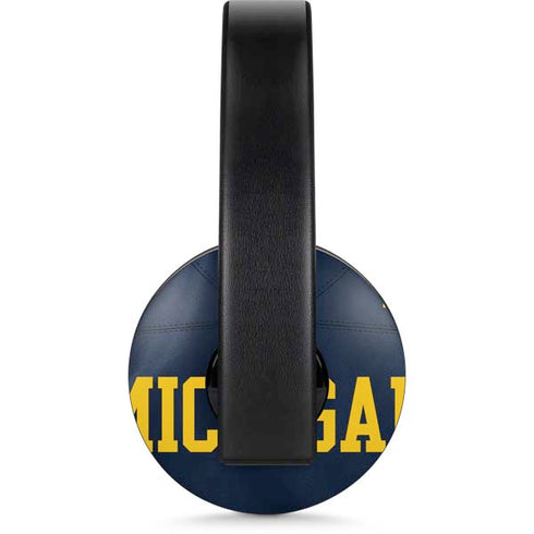 University of Michigan Blue Jersey PlayStation 4 Gold Wireless Headset Skin