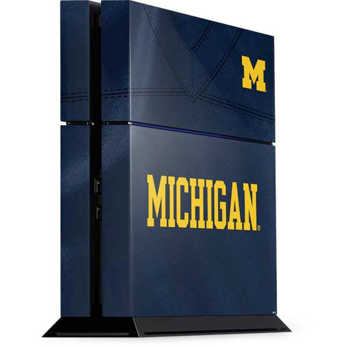 University of Michigan Blue Jersey PS4 Console Skin