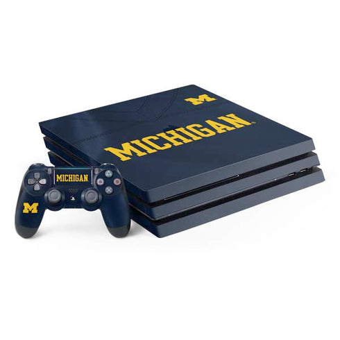 University of Michigan Blue Jersey PS4 Pro Bundle Skin
