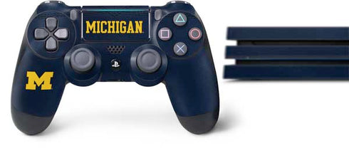 University of Michigan Blue Jersey PS4 Pro Bundle Skin