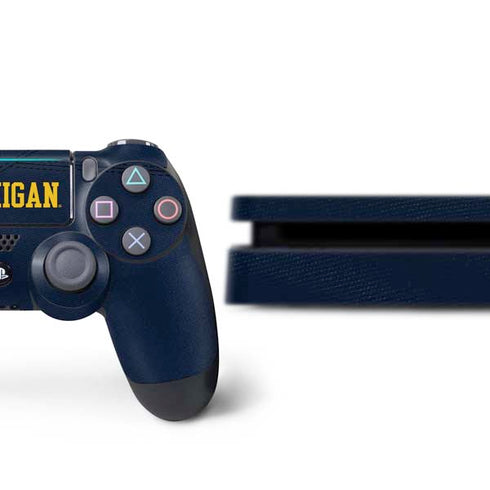 University of Michigan Blue Jersey PS4 Slim Bundle Skin