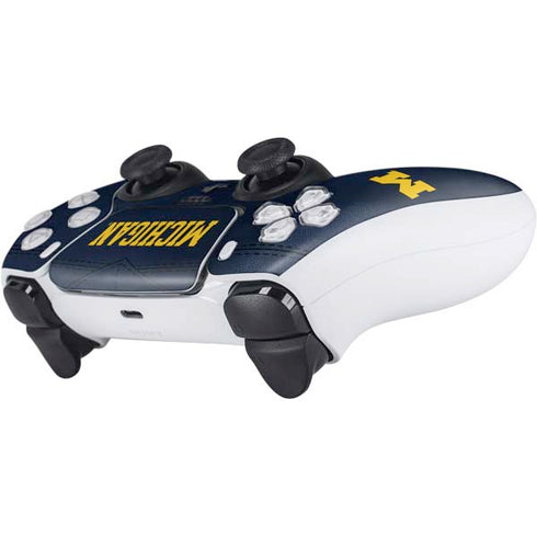 University of Michigan Blue Jersey PS5 Controller Skin