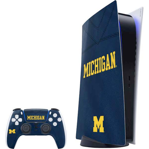 University of Michigan Blue Jersey PlayStation PS5 Skins