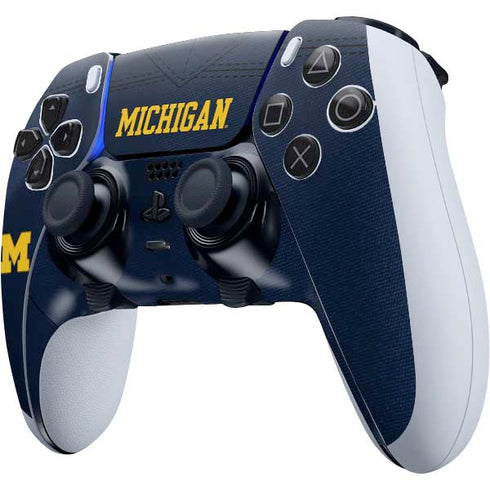 University of Michigan Blue Jersey PS5 DualSense Edge Pro Controller Skin