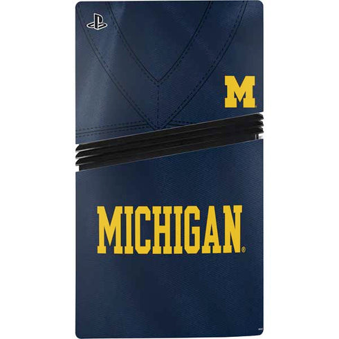 University of Michigan Blue Jersey PS5 Pro Bundle Skin