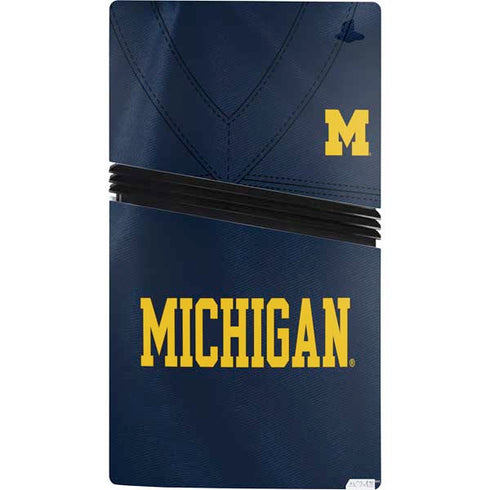 University of Michigan Blue Jersey PS5 Pro Bundle Skin