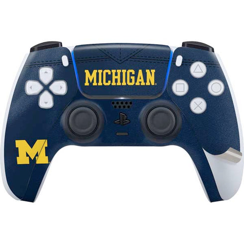 University of Michigan Blue Jersey PS5 Pro Disk Bundle Skin