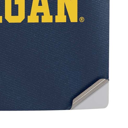 University of Michigan Blue Jersey PS5 Pro Disk Console Skin