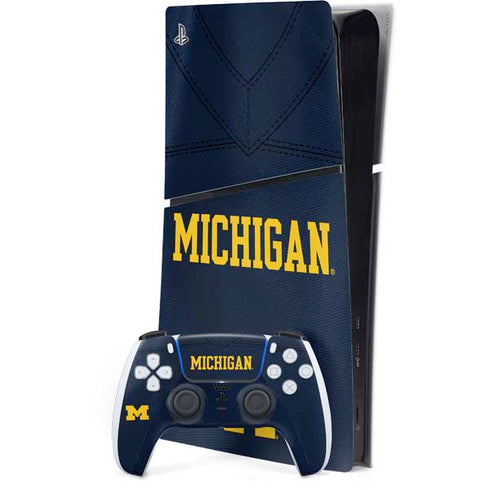 University of Michigan Blue Jersey PlayStation PS5 Skins