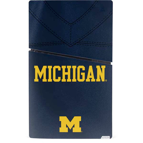 University of Michigan Blue Jersey PS5 Slim Digital Edition Console Skin