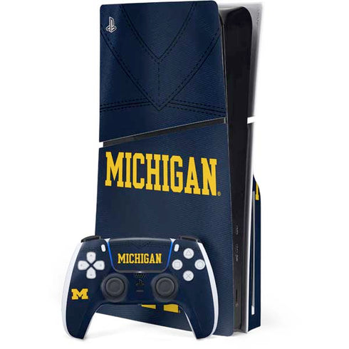 University of Michigan Blue Jersey PlayStation PS5 Skins