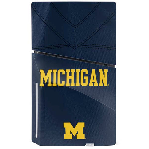 University of Michigan Blue Jersey PS5 Slim Disk Bundle Skin