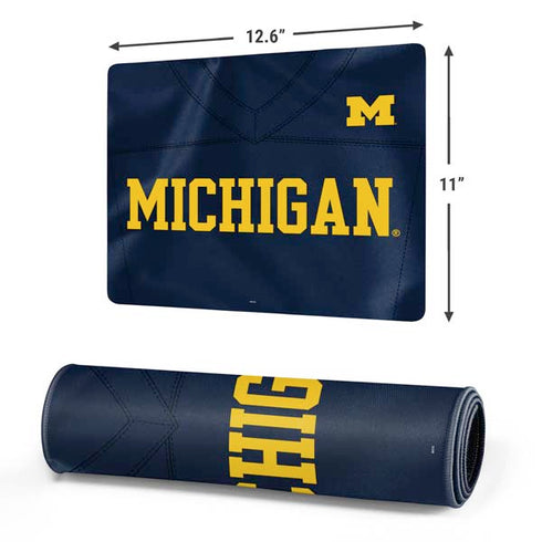 University of Michigan Blue Jersey Gaming Mouse Pad